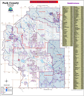 Park County Fire & Ambulance District Map